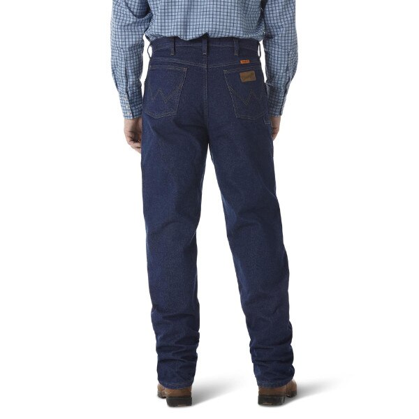 Wrangler Flame Resistant Relaxed Fit Jean in Prewash in Denim